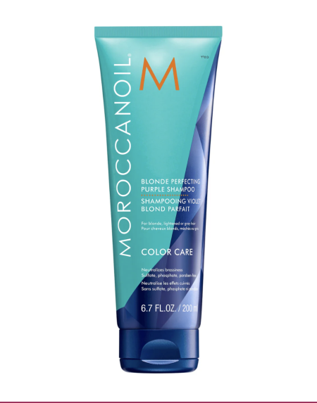 MOROCCANOIL. BLONDE PERFECTING PURPLE SHAMPOO COLOR CARE 